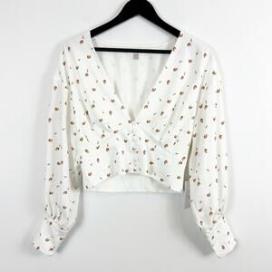 Backyard Roses Alex Top Size Small NWT